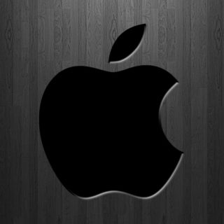 Apple black plate iPhone4s Wallpaper