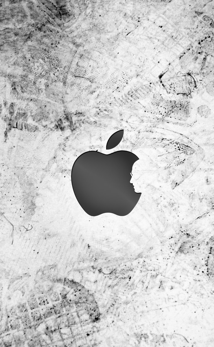 Apple Jobs white | wallpaper.sc iPhone4s