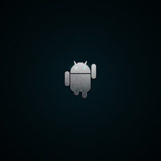 Android logo black iPhone4s Wallpaper