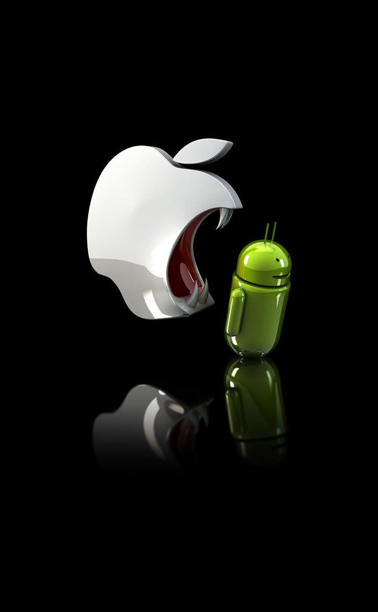 Android Apple logo | wallpaper.sc iPhone4s