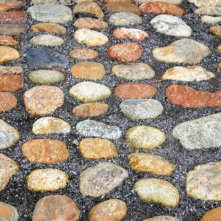 Landscape stone pavement iPhone4s Wallpaper