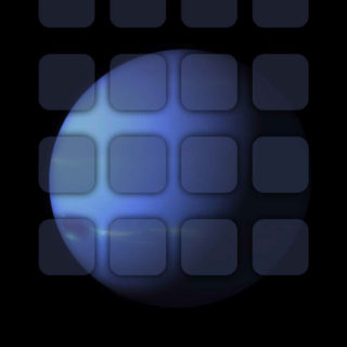 iOS9 planet black cool shelf iPhone4s Wallpaper