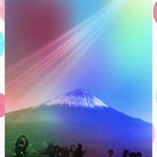 Mt. Fuji cherries iPhone5s / iPhone5c / iPhone5 Wallpaper