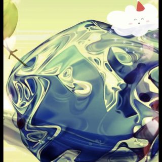 Blob cloud iPhone5s / iPhone5c / iPhone5 Wallpaper