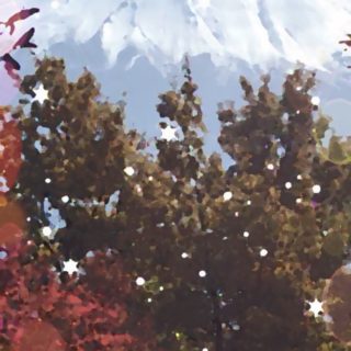 Mt. Fuji light iPhone5s / iPhone5c / iPhone5 Wallpaper