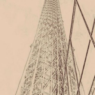 Tower sketch iPhone5s / iPhone5c / iPhone5 Wallpaper