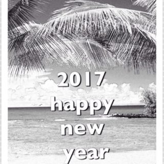 Tropical New Year iPhone5s / iPhone5c / iPhone5 Wallpaper