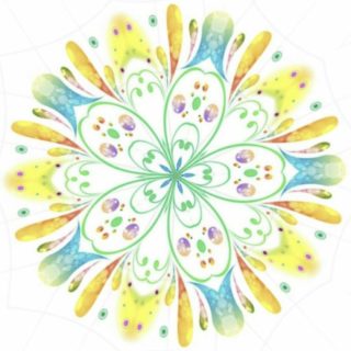 Floral circle iPhone5s / iPhone5c / iPhone5 Wallpaper