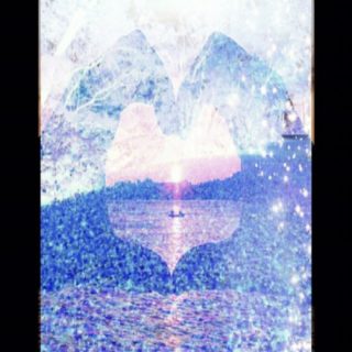 Heart Landscape iPhone5s / iPhone5c / iPhone5 Wallpaper