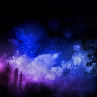 Night scenery cool iPhone5s / iPhone5c / iPhone5 Wallpaper
