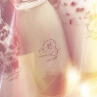 Line milk iPhone5s / iPhone5c / iPhone5 Wallpaper
