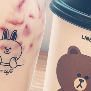LINE Cafe iPhone5s / iPhone5c / iPhone5 Wallpaper