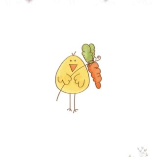 Chick Carrots iPhone5s / iPhone5c / iPhone5 Wallpaper