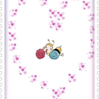 Bee Heart iPhone5s / iPhone5c / iPhone5 Wallpaper