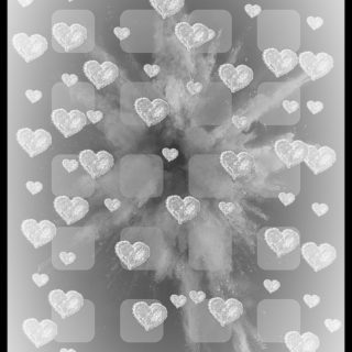 Heart transparent iPhone5s / iPhone5c / iPhone5 Wallpaper