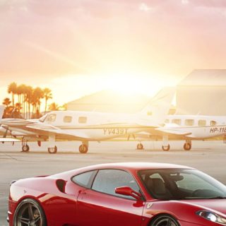 Vehicle car red iPhone5s / iPhone5c / iPhone5 Wallpaper