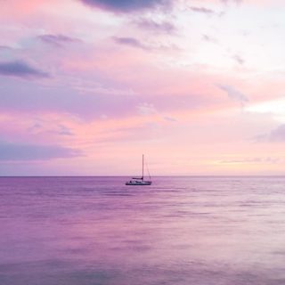 Landscape  sea  pink iPhone5s / iPhone5c / iPhone5 Wallpaper