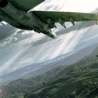 Landscape vehicle fighter iPhone5s / iPhone5c / iPhone5 Wallpaper