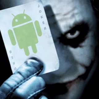 Android logo Chara Joker iPhone5s / iPhone5c / iPhone5 Wallpaper