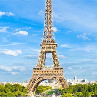 Landscape Eiffel Tower iPhone5s / iPhone5c / iPhone5 Wallpaper