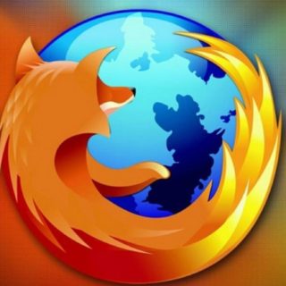 Firefox logo orange iPhone5s / iPhone5c / iPhone5 Wallpaper