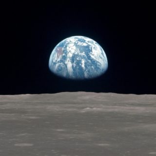 Space moon black iPhone5s / iPhone5c / iPhone5 Wallpaper
