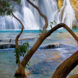 Landscape Waterfall iPhone5s / iPhone5c / iPhone5 Wallpaper