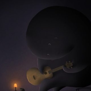Chara Guitar Black iPhone5s / iPhone5c / iPhone5 Wallpaper