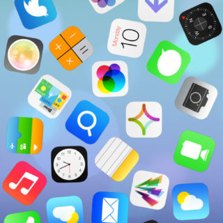 Apple icon iPhone5s / iPhone5c / iPhone5 Wallpaper