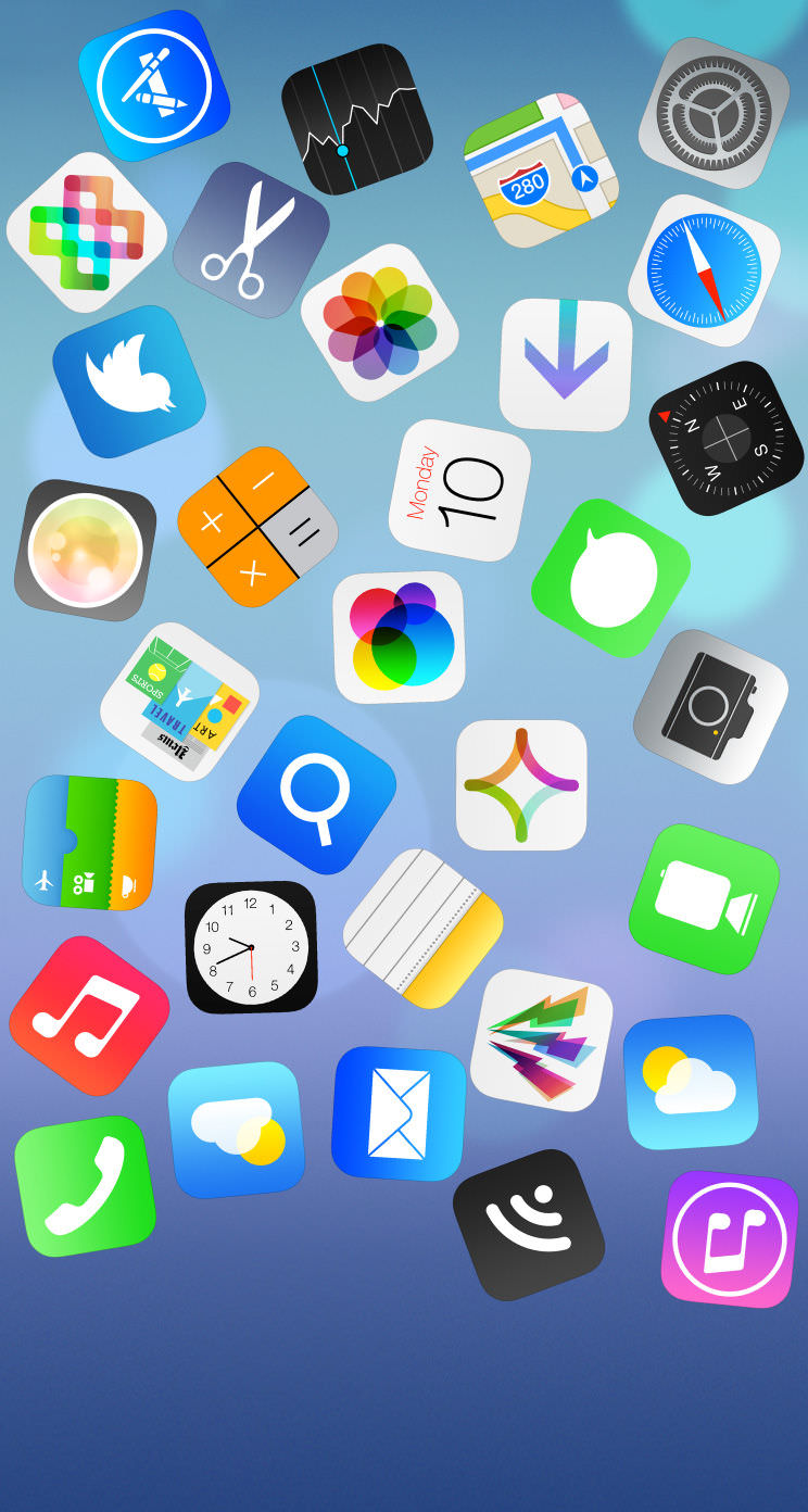 Apple icon | wallpaper.sc iPhone5s,SE