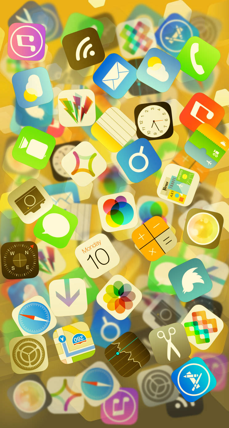 Mobile Icon Ios Background Apple icon | wallpaper.sc iPhone5s,SE