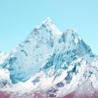 Snowy mountain landscape iPhone5s / iPhone5c / iPhone5 Wallpaper