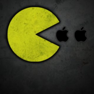 Chara Apple Pac-Man iPhone5s / iPhone5c / iPhone5 Wallpaper
