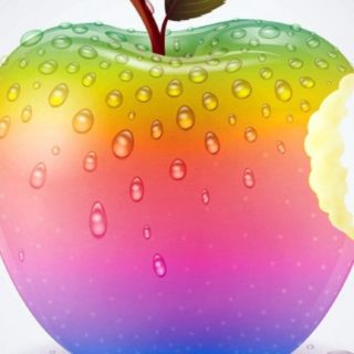 Apple water droplets iPhone5s / iPhone5c / iPhone5 Wallpaper