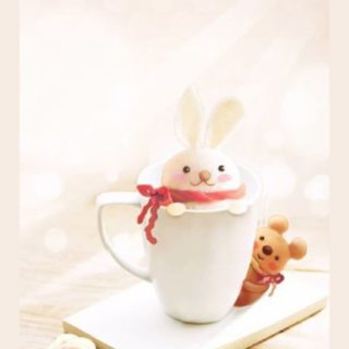 Bear and rabbit characters for women iPhone5s / iPhone5c / iPhone5 Wallpaper