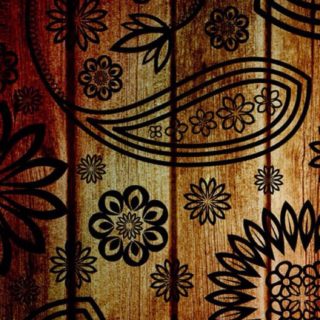 Illustration pattern retro flower iPhone5s / iPhone5c / iPhone5 Wallpaper
