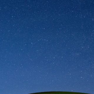 View the night sky green iPhone5s / iPhone5c / iPhone5 Wallpaper