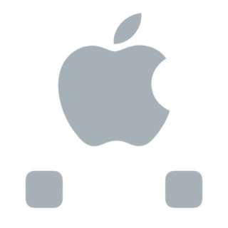 Shelf apple monochrome  white hai iPhone5s / iPhone5c / iPhone5 Wallpaper