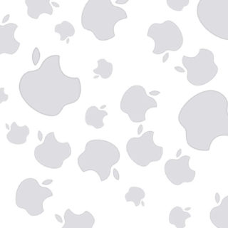 Women’s cute apple logo  white hai monochrome iPhone5s / iPhone5c / iPhone5 Wallpaper