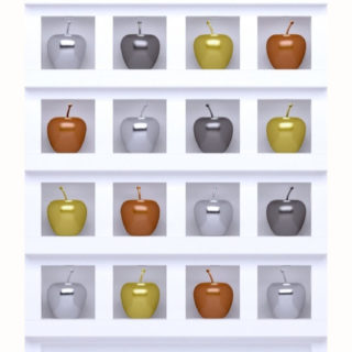Cute shelf apple apple iPhone5s / iPhone5c / iPhone5 Wallpaper