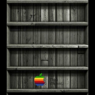 Shelf apple Ki black iPhone5s / iPhone5c / iPhone5 Wallpaper