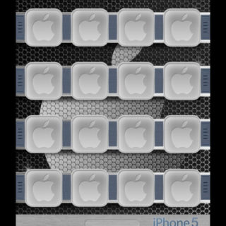 Shelf apple black Cool iPhone5s / iPhone5c / iPhone5 Wallpaper