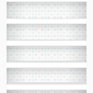 Cute  shelf  white  Heart iPhone5s / iPhone5c / iPhone5 Wallpaper