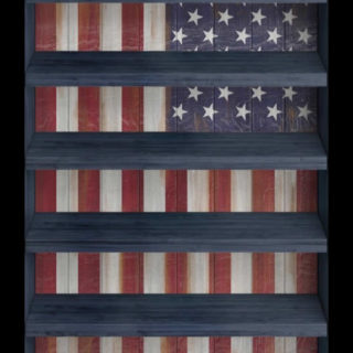 Shelf America blue red win iPhone5s / iPhone5c / iPhone5 Wallpaper