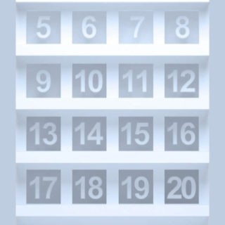 shelf  white  blue numbers simple iPhone5s / iPhone5c / iPhone5 Wallpaper