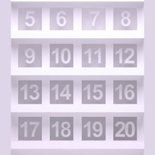 Shelf white purple simple numbers iPhone5s / iPhone5c / iPhone5 Wallpaper