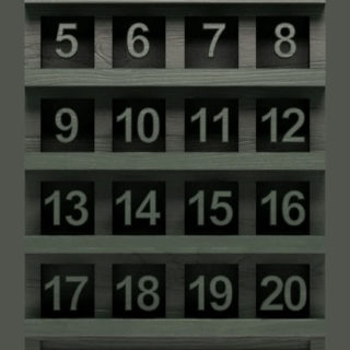 Shelf green black numbers simple iPhone5s / iPhone5c / iPhone5 Wallpaper