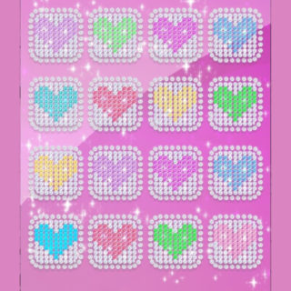 Women for cute shelf colorful Heart iPhone5s / iPhone5c / iPhone5 Wallpaper