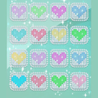 Women for cute shelf colorful Heart iPhone5s / iPhone5c / iPhone5 Wallpaper