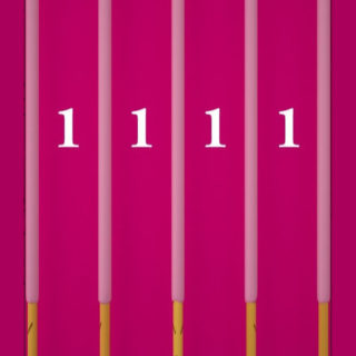 Shelf candy red numbers iPhone5s / iPhone5c / iPhone5 Wallpaper